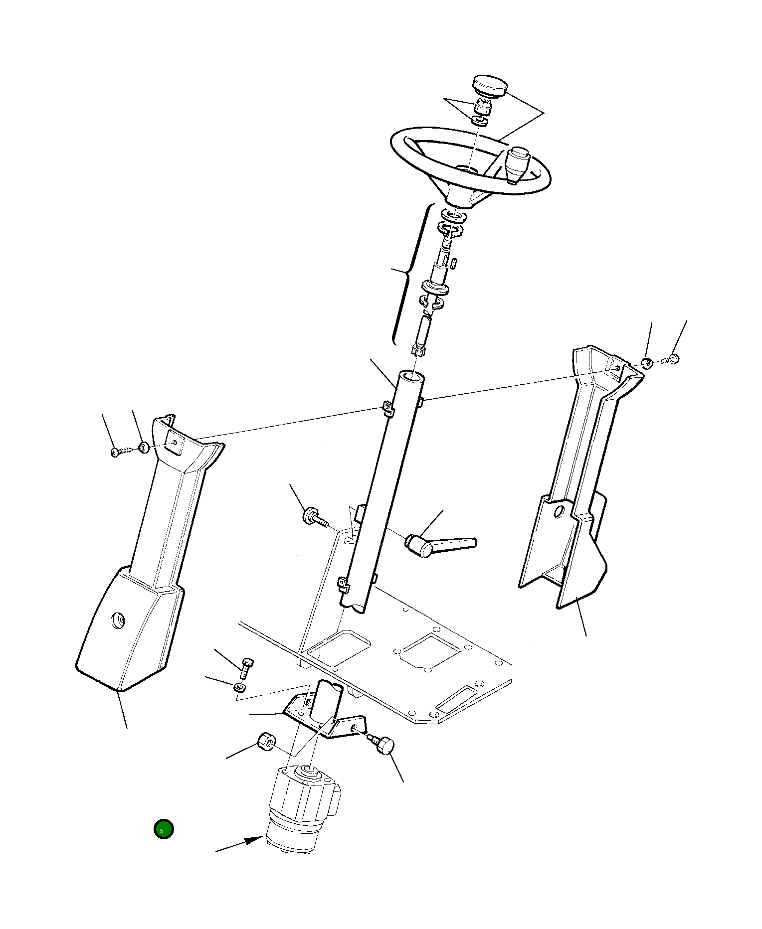 Крышка 22E-40-11121  Komatsu