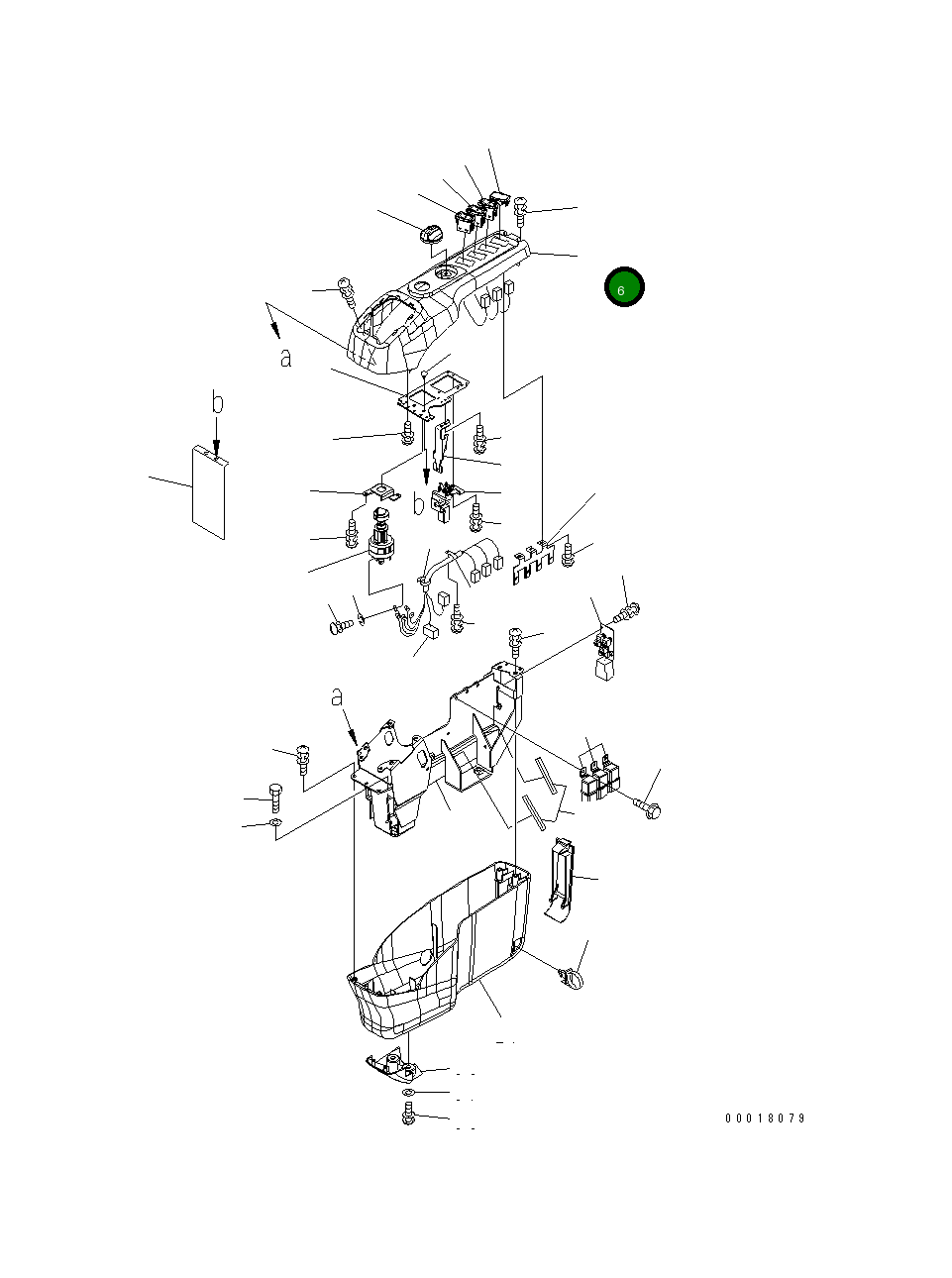 Крышка 22U-43-23140 Komatsu