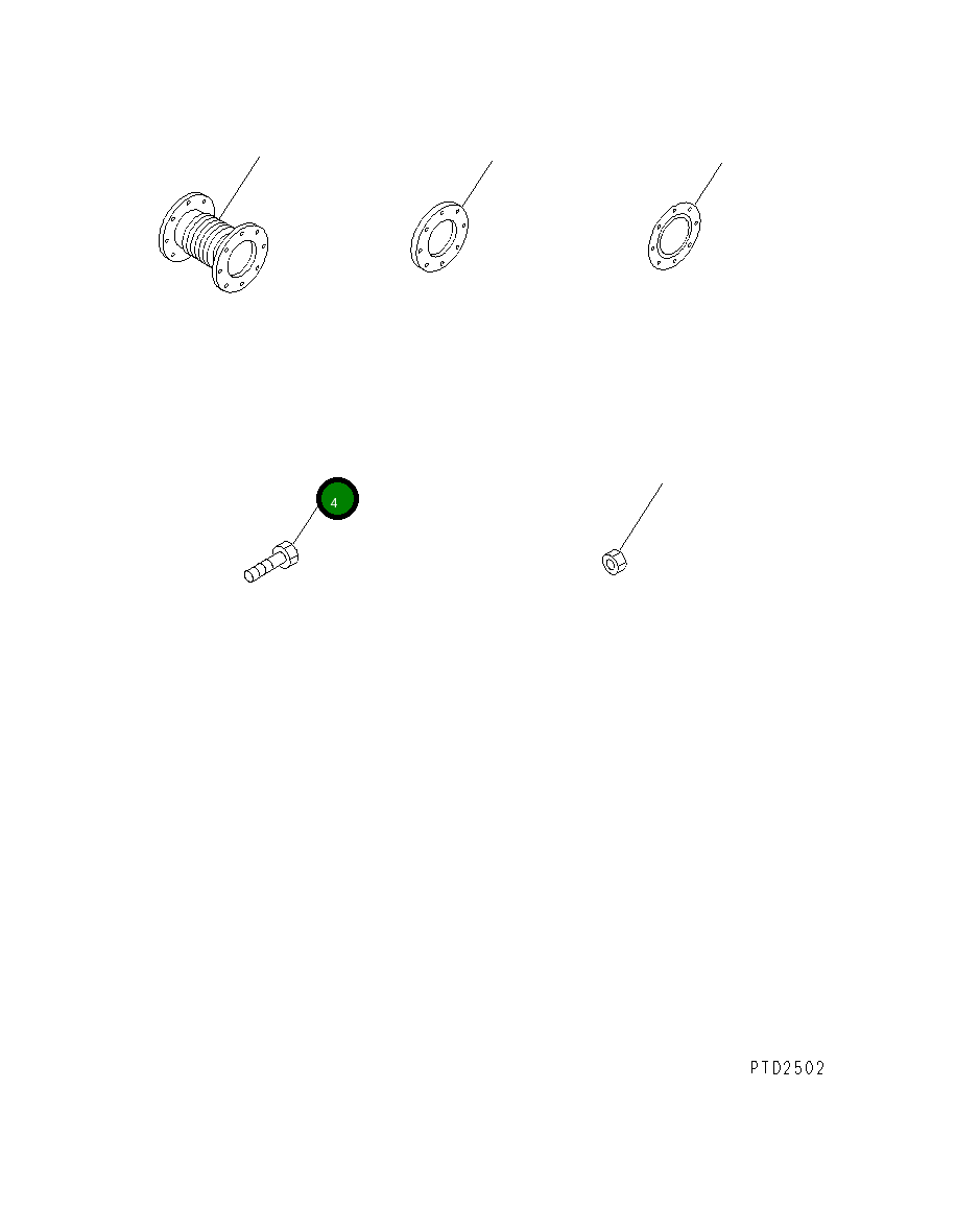 Болт 01020-01655 Komatsu