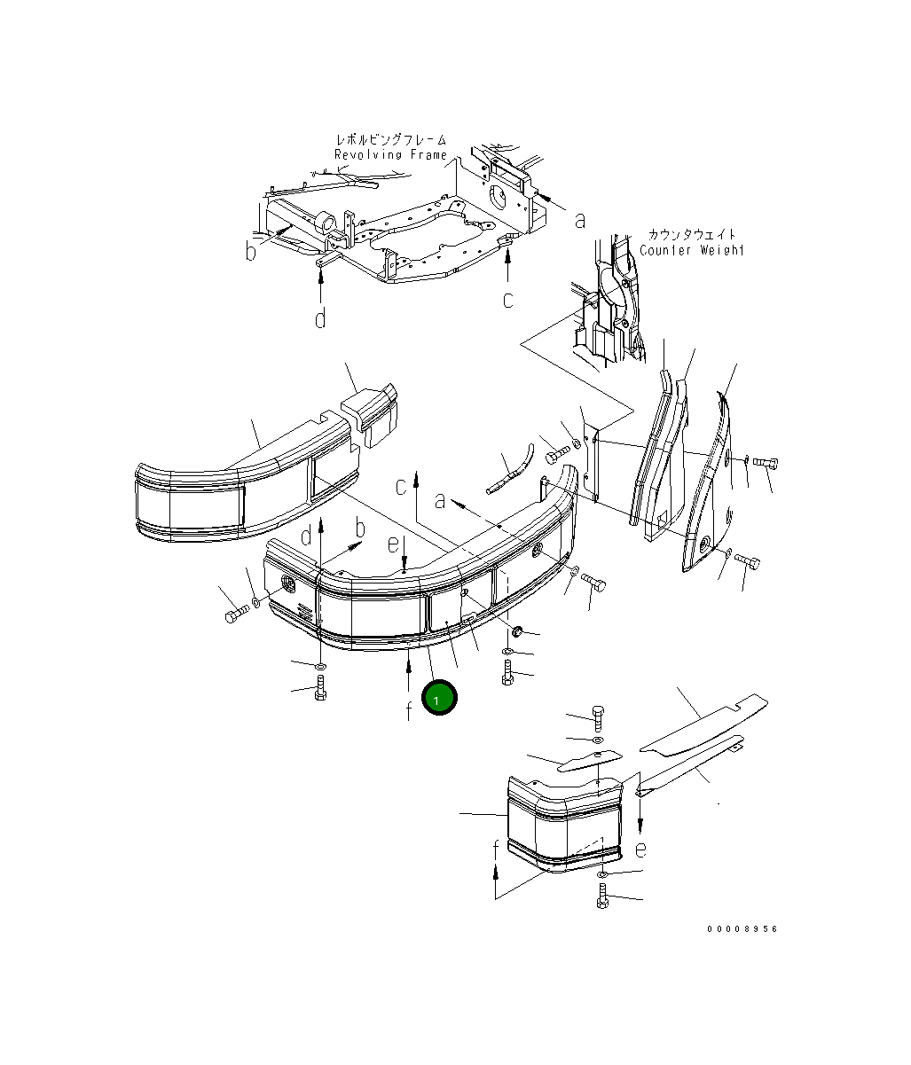 Крышка 22L-54-21950 Komatsu