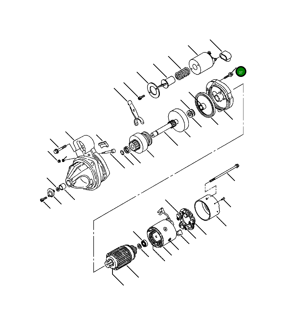 Болт YM261060-60302 Komatsu