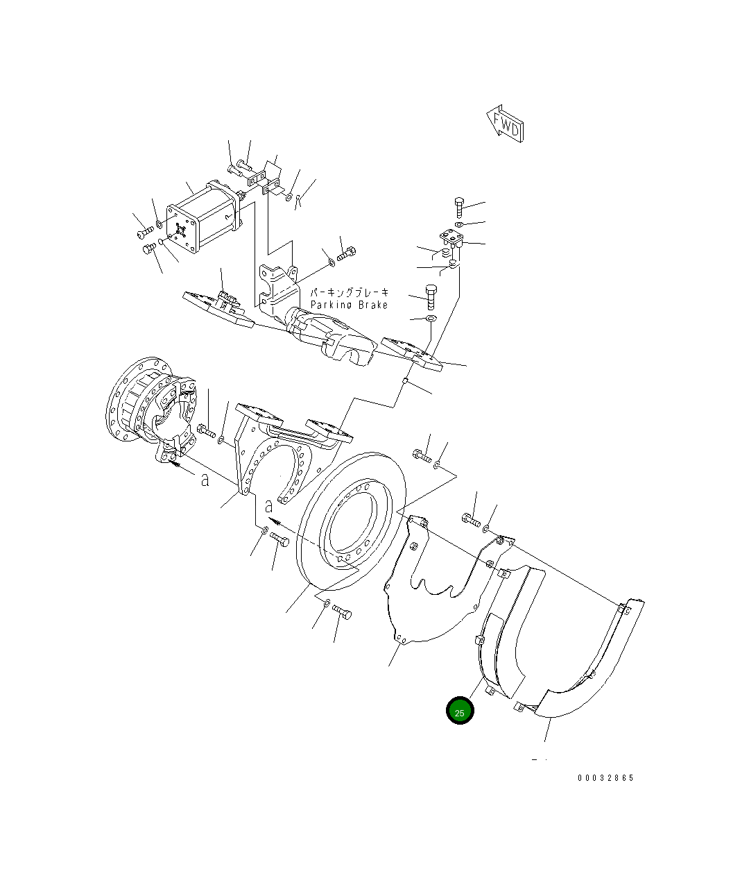 Крышка 41E-32-25441 Komatsu