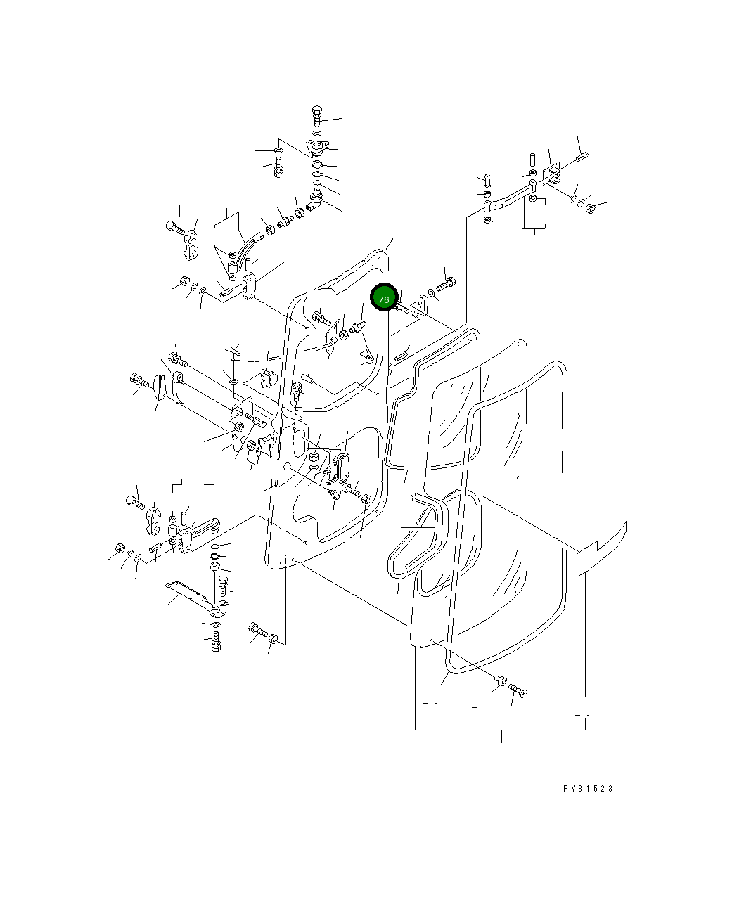 Болт YM172176-67410 Komatsu