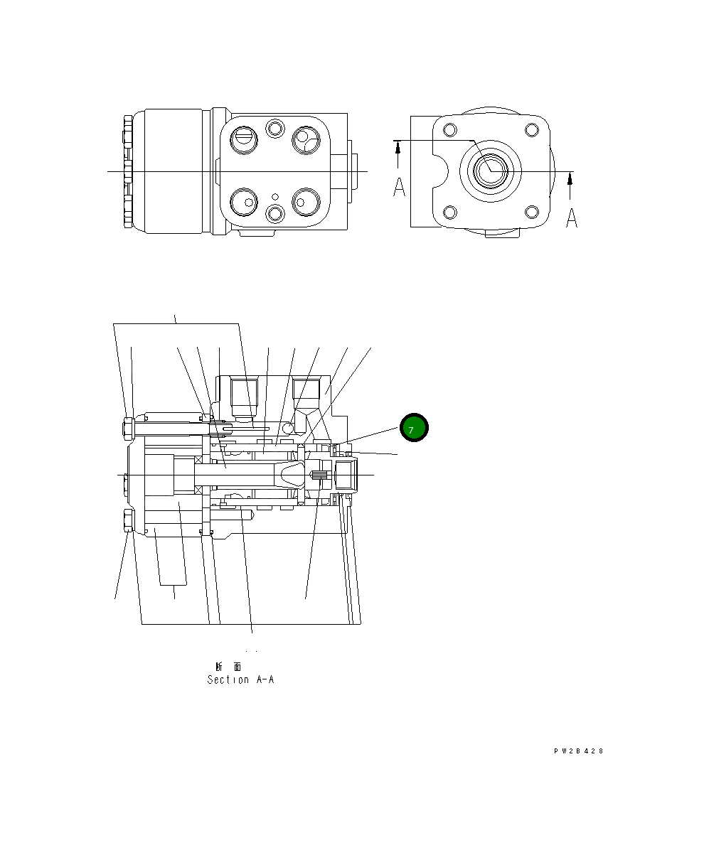 Кольцо 567-40-43540  Komatsu