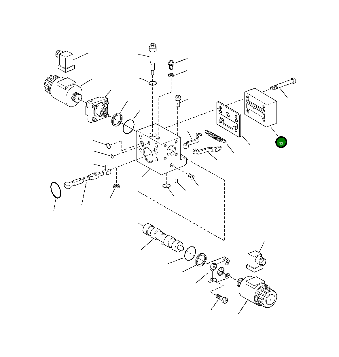 Крышка 1438 707 H1 Komatsu
