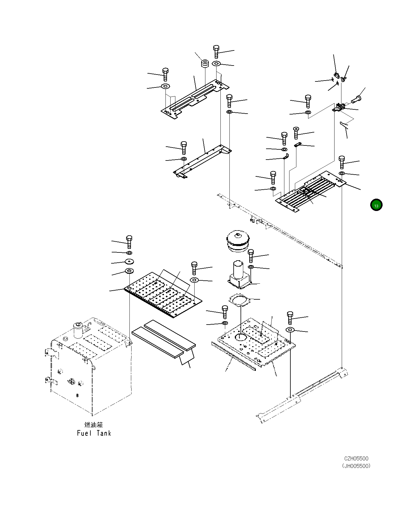 Крышка 20Y-54-71723 Komatsu