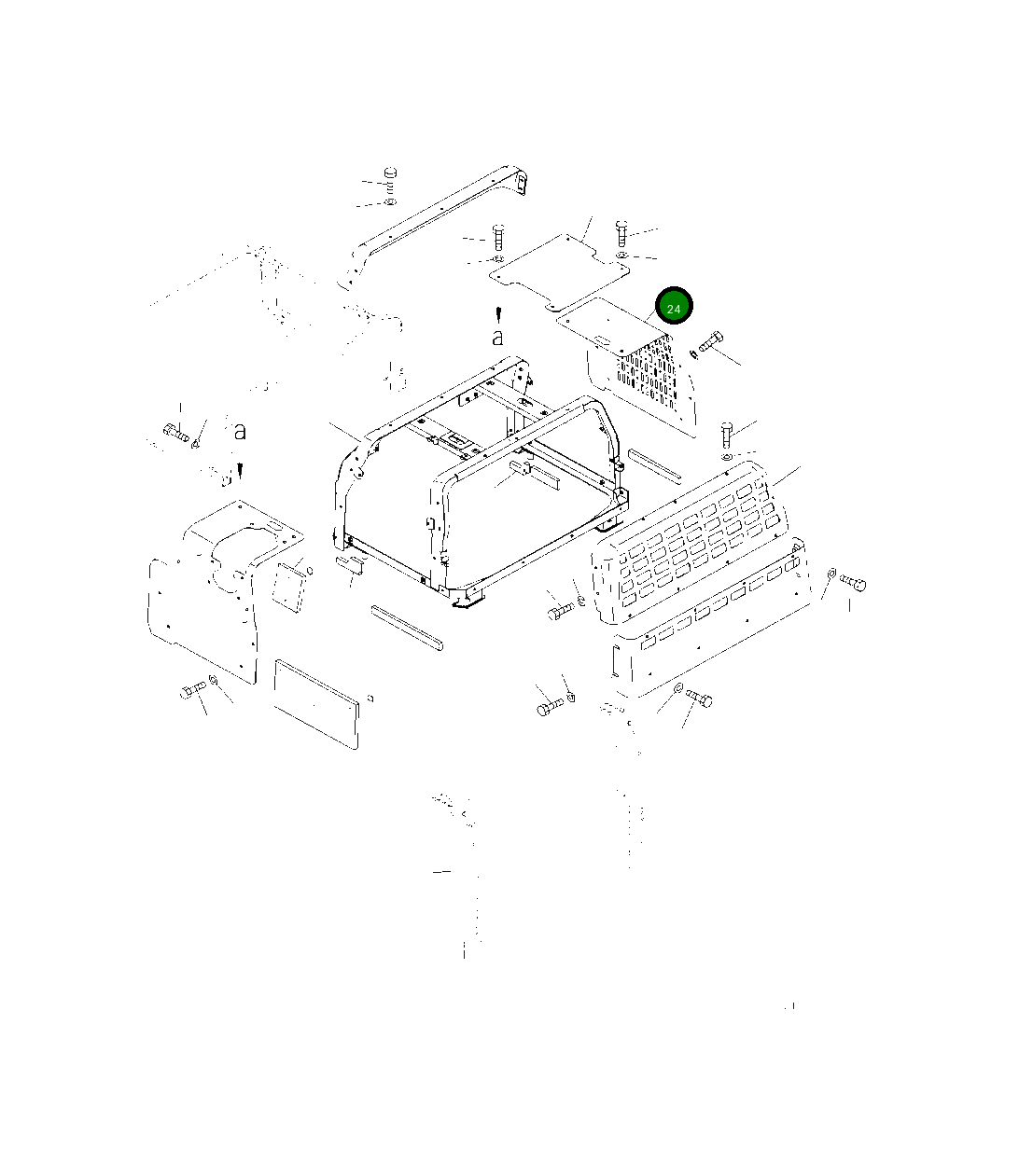 Крышка 208-54-21381  Komatsu