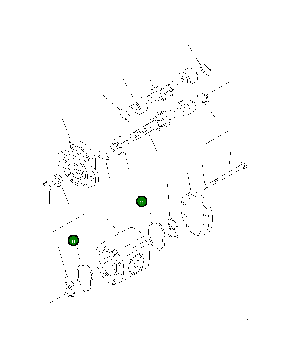 Кольцо уплотнительное (O-Ring) KB20121-01300 Komatsu