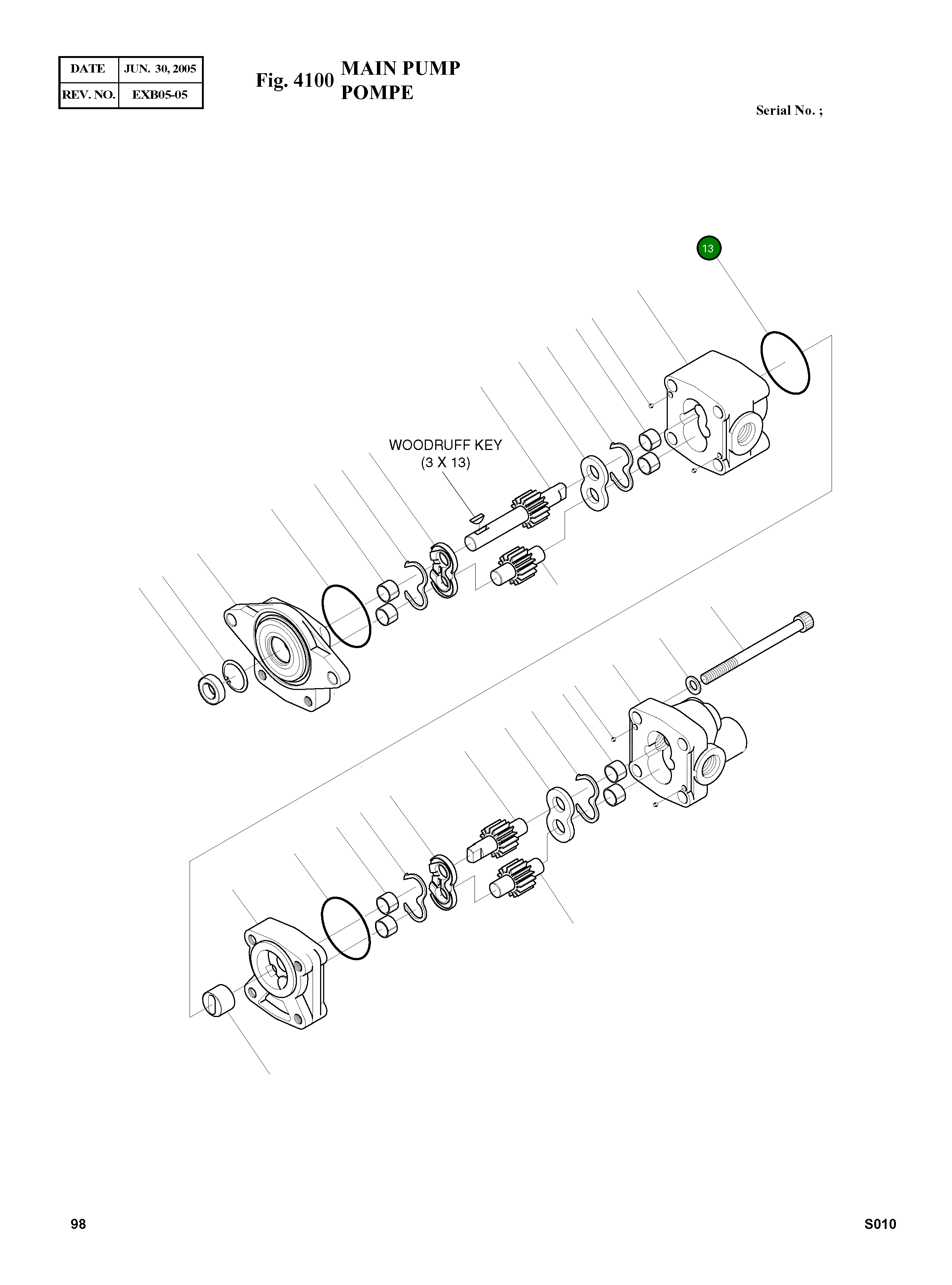 Кольцо уплотнительное (O-Ring) 400-50500-54 Komatsu