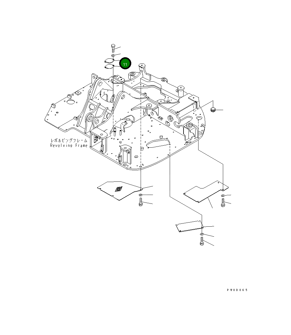Крышка 21W-46-11140NK Komatsu
