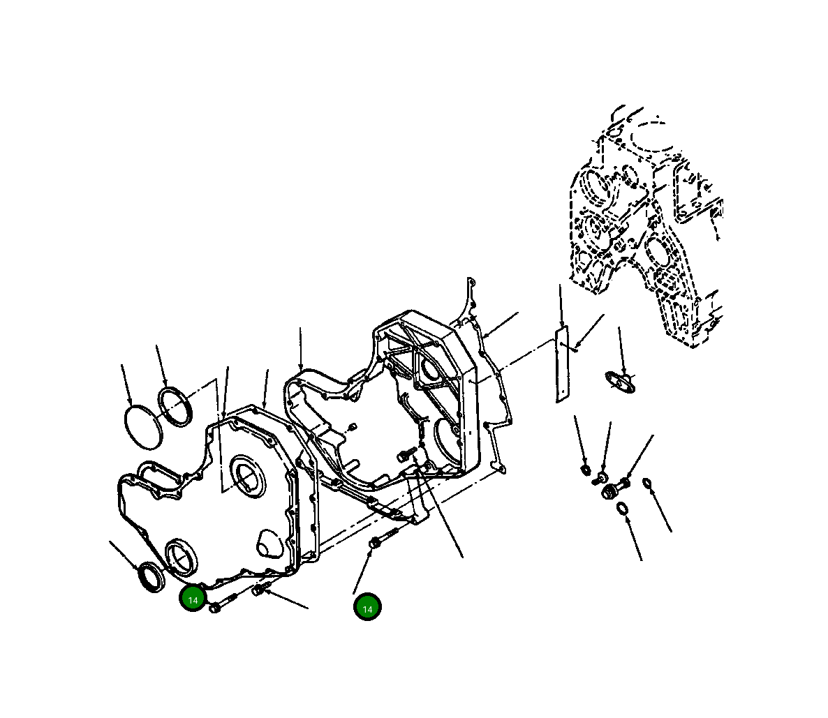 Болт 1240 144 H1 Komatsu