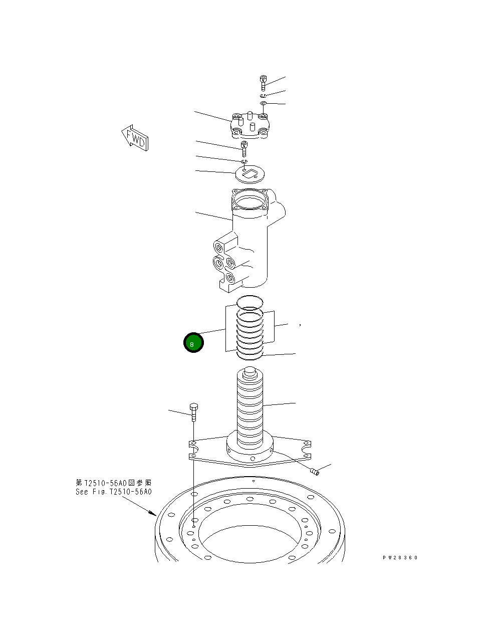 Кольцо уплотнительное (O-Ring) MH26214-20229 Komatsu
