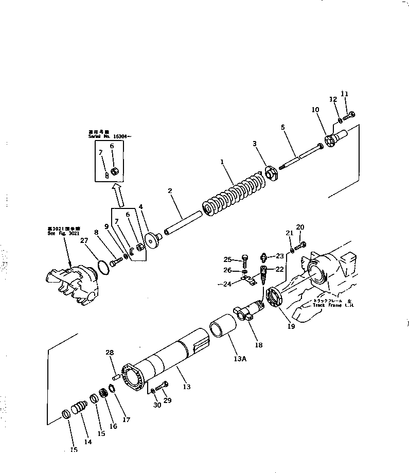 Болт 195-30-51460 Komatsu