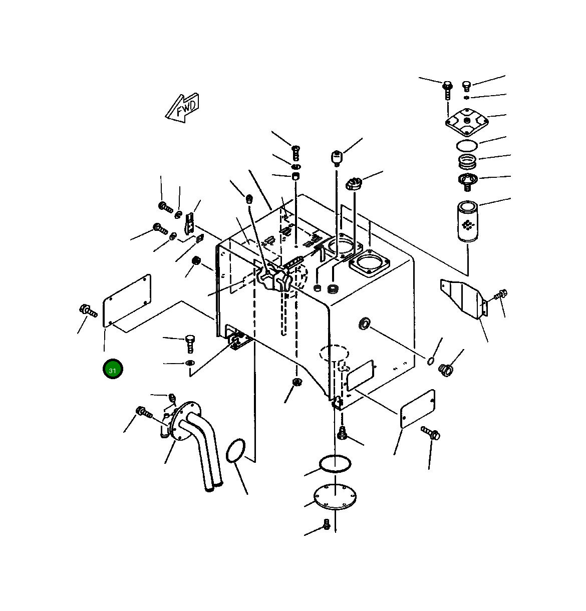 Крышка 423-60-15230  Komatsu
