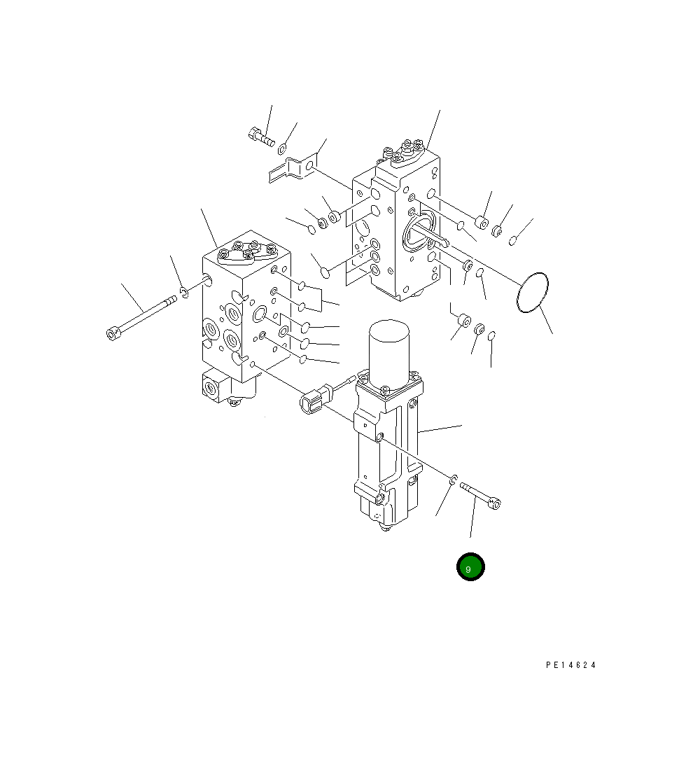 Болт 708-25-18130 Komatsu
