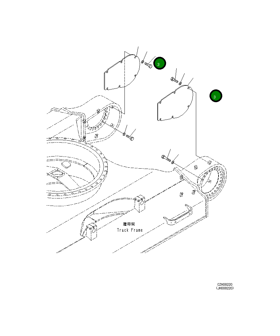 Крышка 207-30-41390 Komatsu