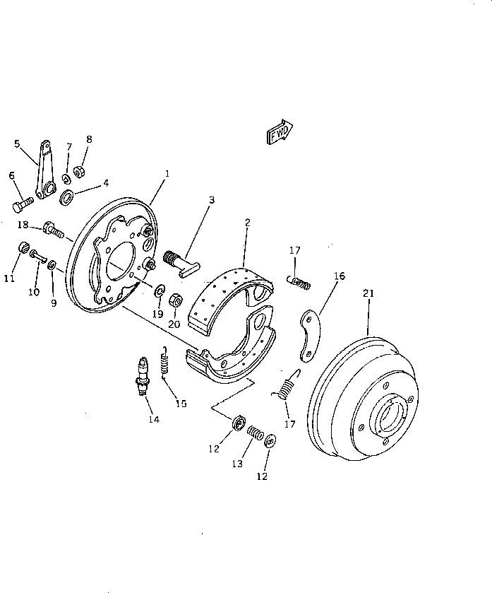 Болт M711076175120 Komatsu