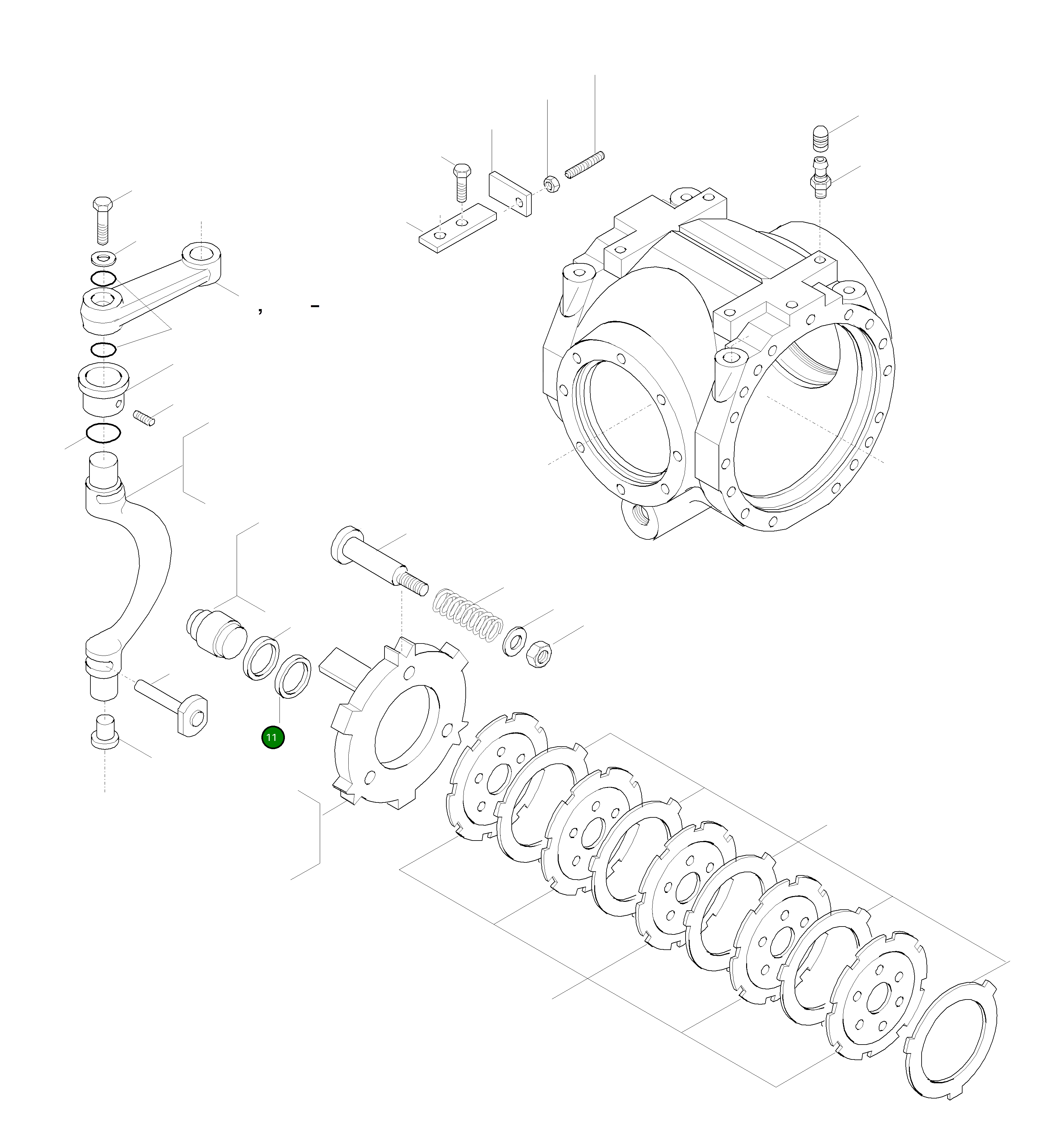 Кольцо 42U-23-H0P79 Komatsu