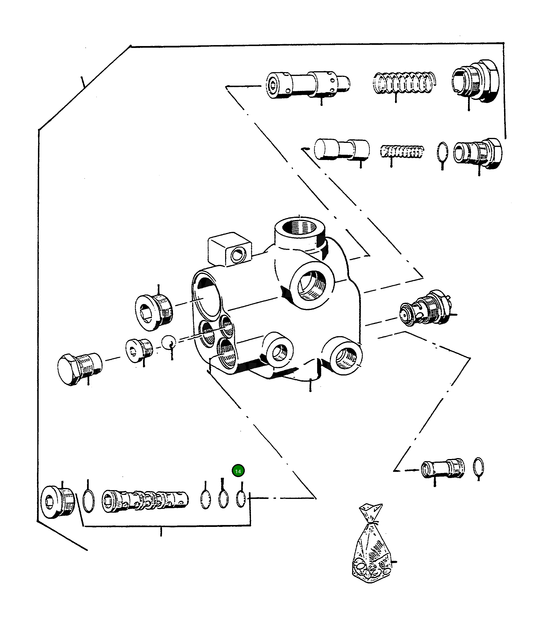 Кольцо уплотнительное (O-Ring) 4910161M1  Komatsu