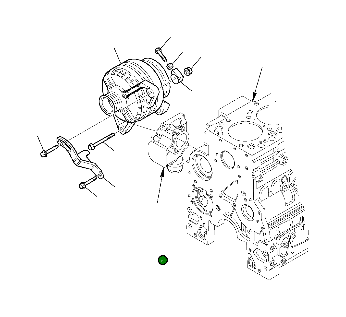 Болт EA16599125  Komatsu