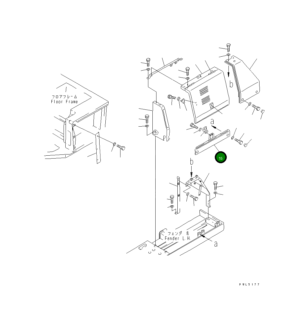 Крышка 154-54-46121 Komatsu