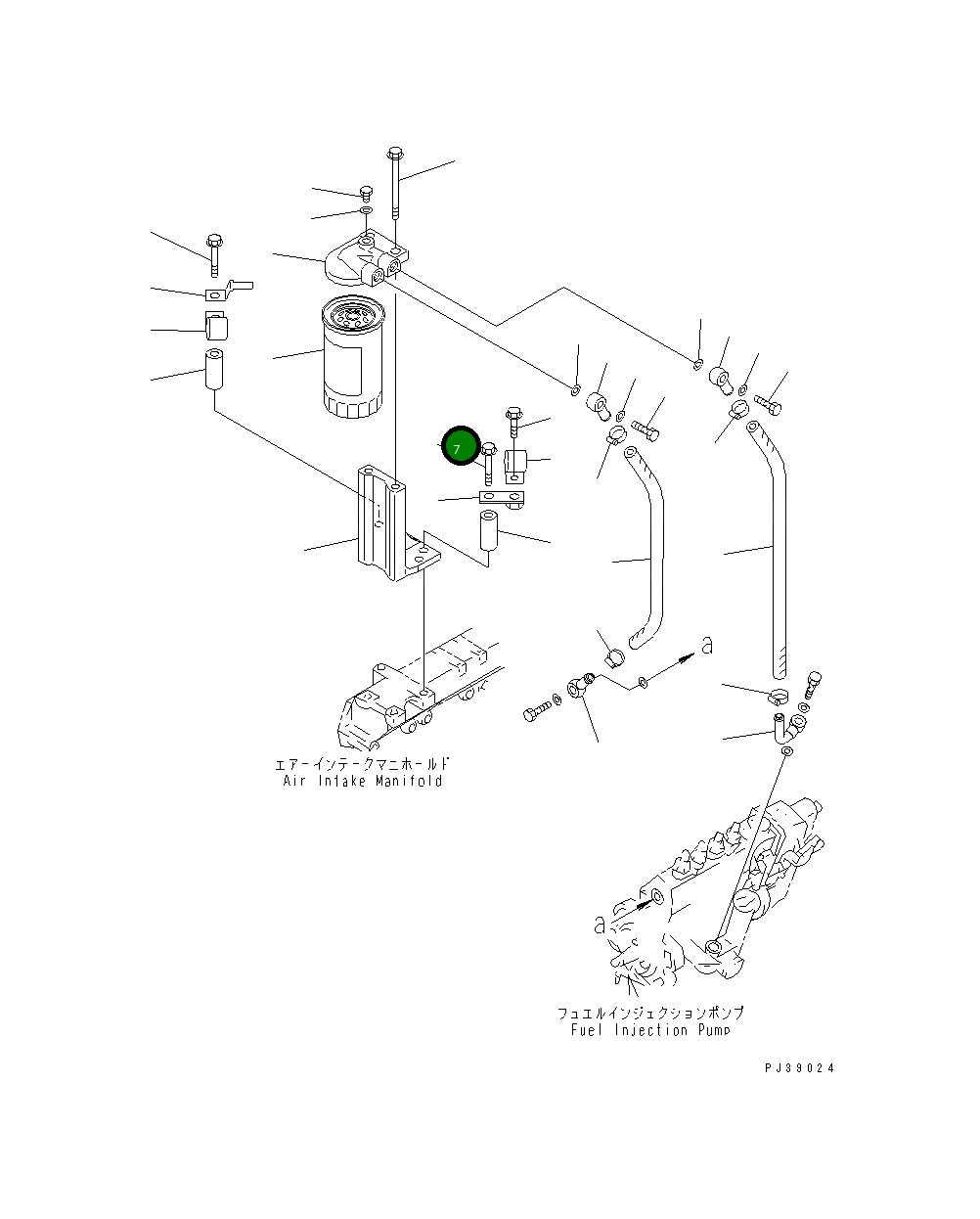Болт 01435-21080 Komatsu
