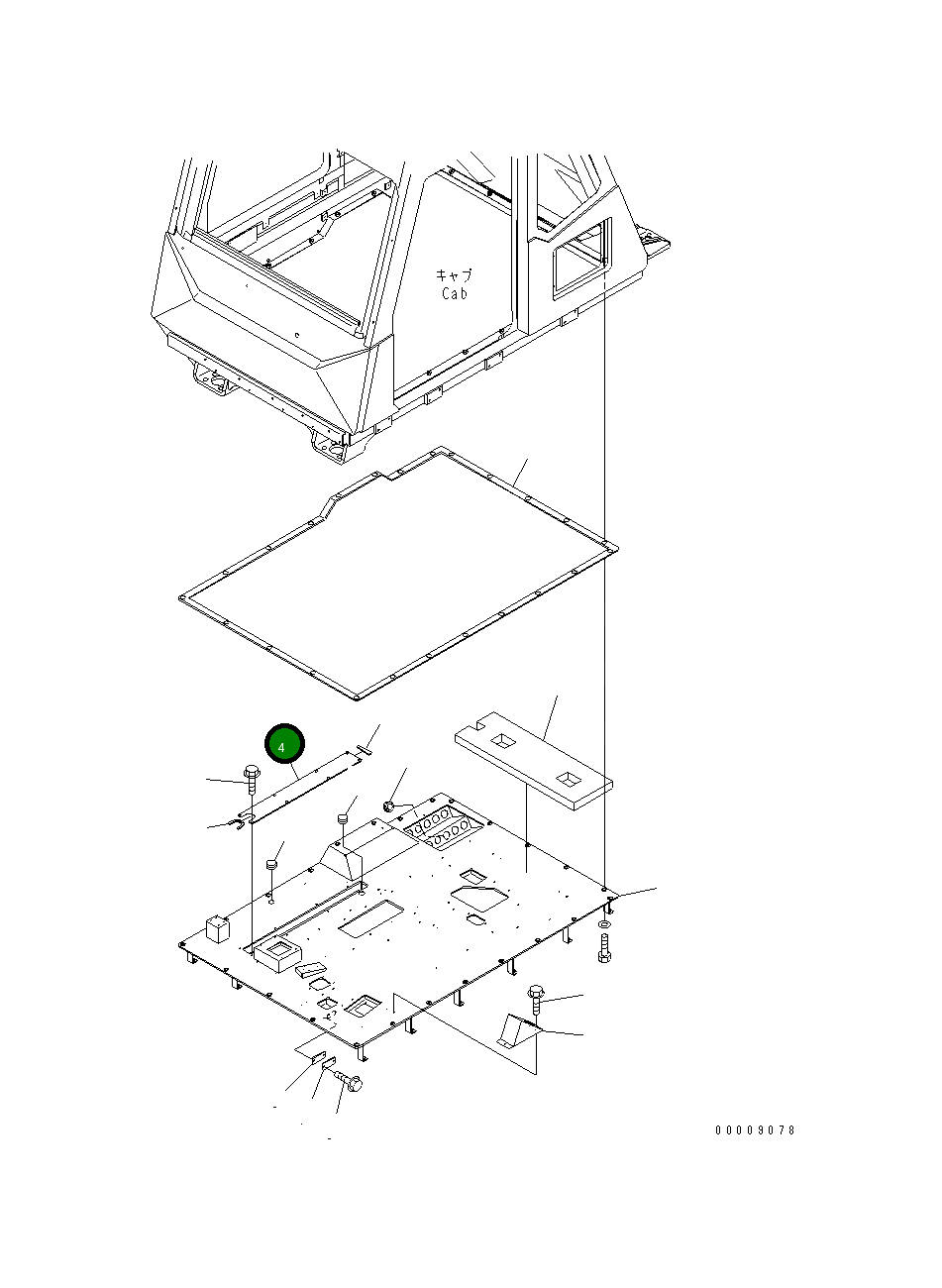 Крышка 569-54-85320 Komatsu