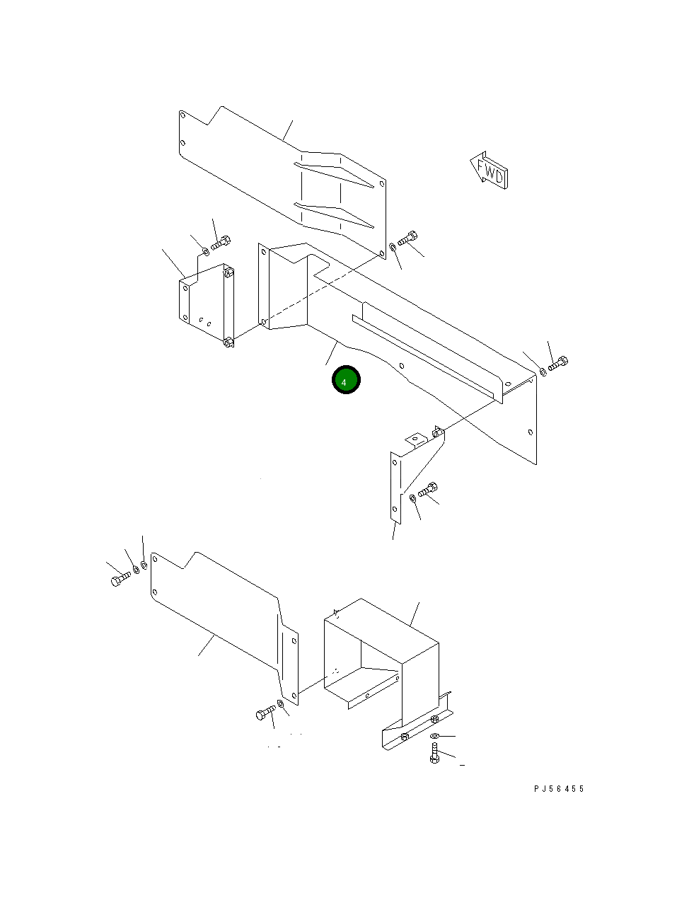 Крышка 23B-06-12920 Komatsu
