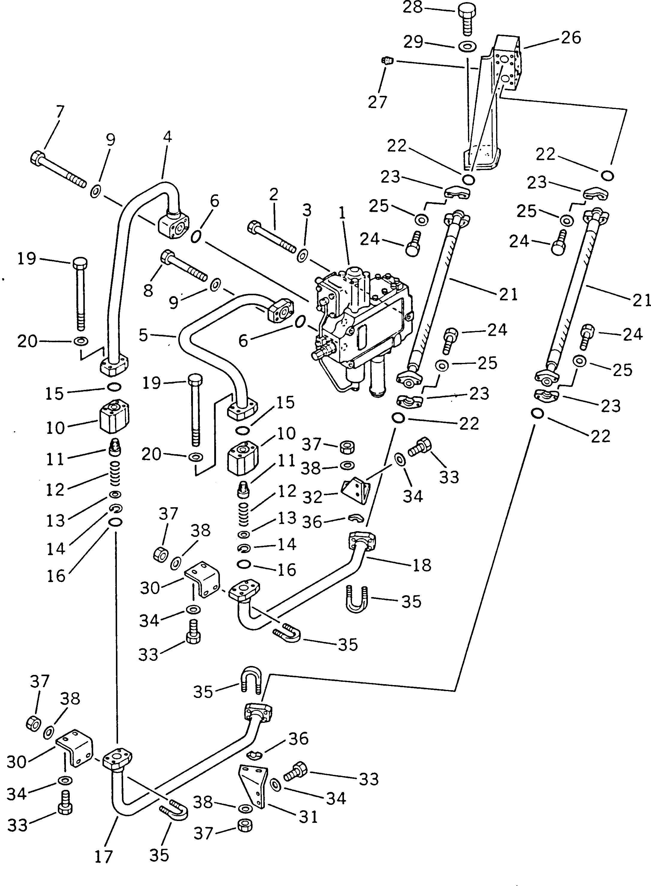 Болт 01011-31225 Komatsu