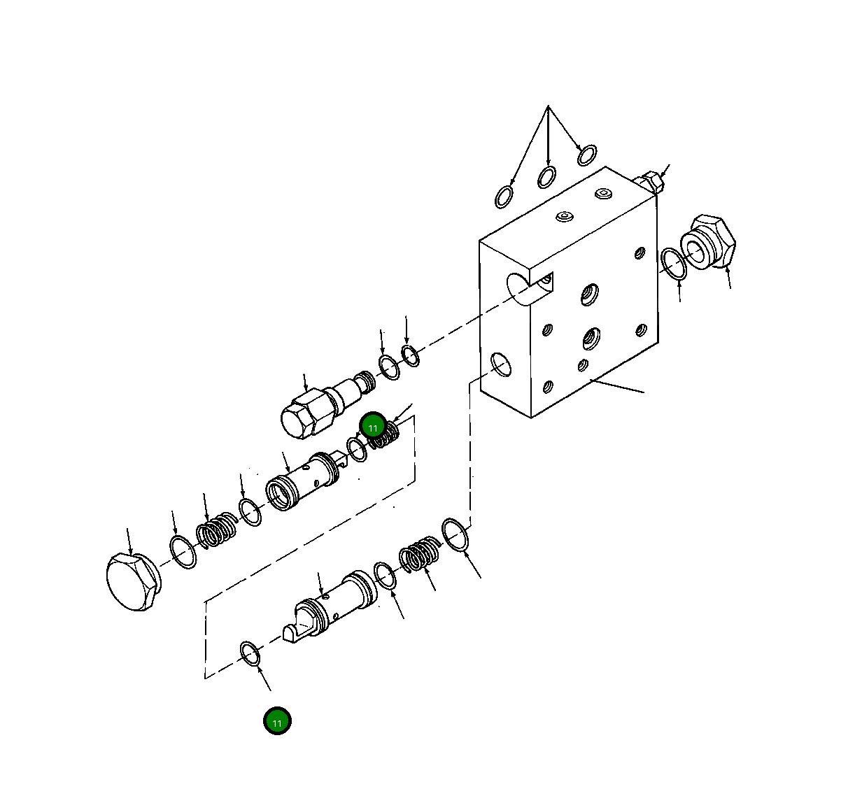 Кольцо уплотнительное (O-Ring) 386 867 R1 Komatsu