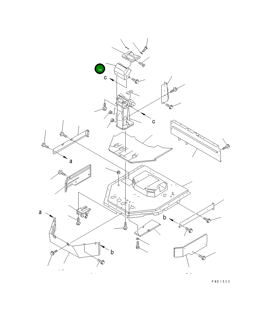 Крышка 428-S33-2170 Komatsu