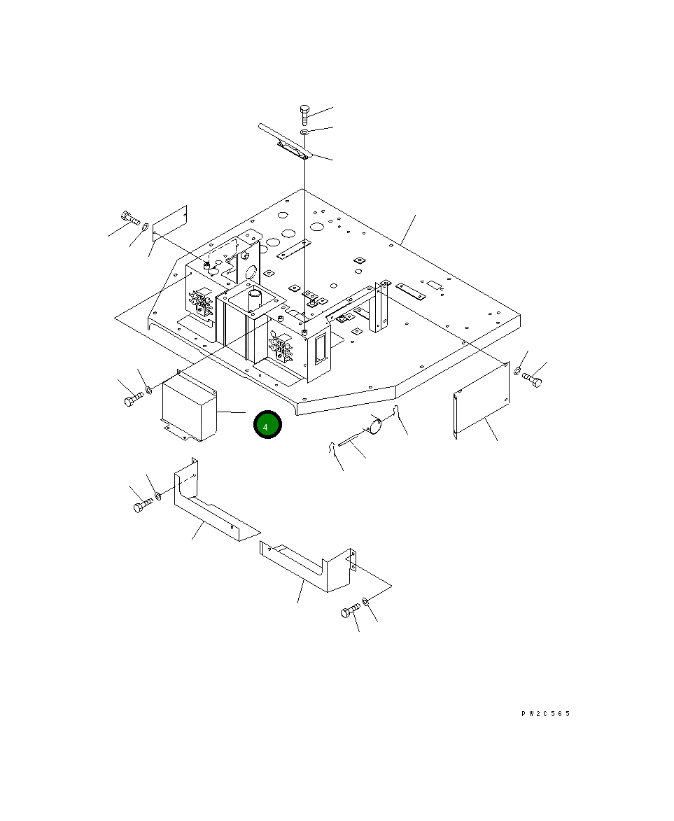 Крышка 234-54-53810 Komatsu