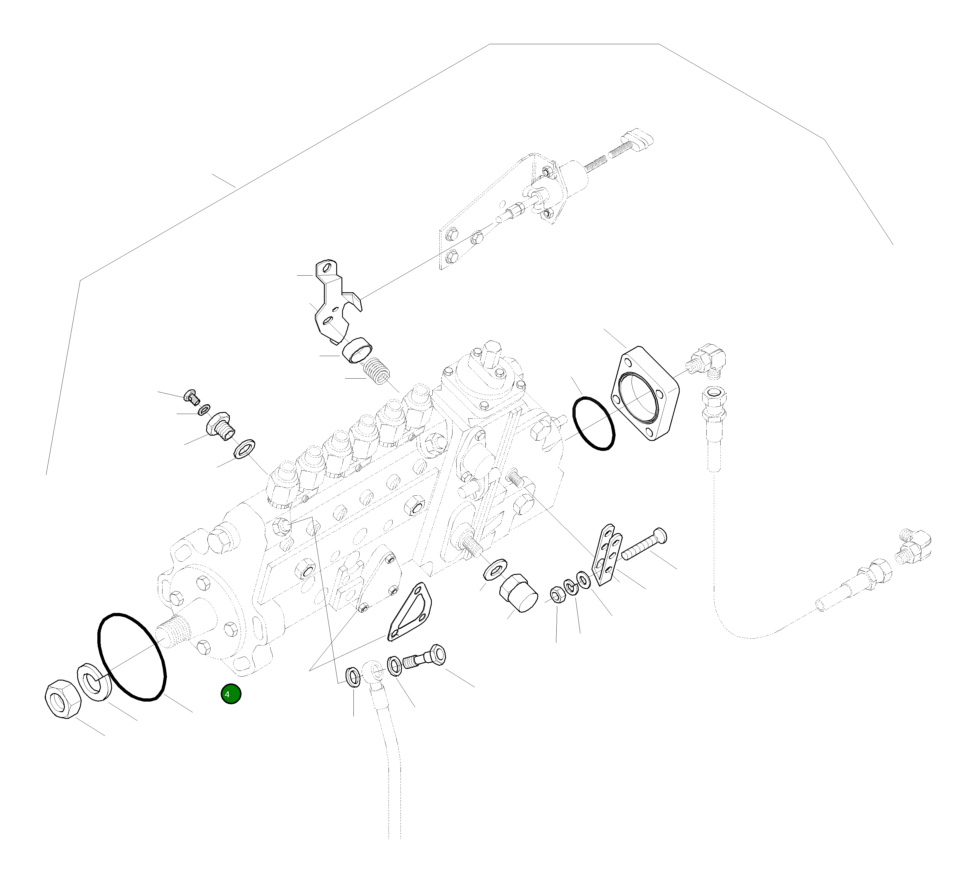 Кольцо уплотнительное (O-Ring) 424-72-H1820 Komatsu