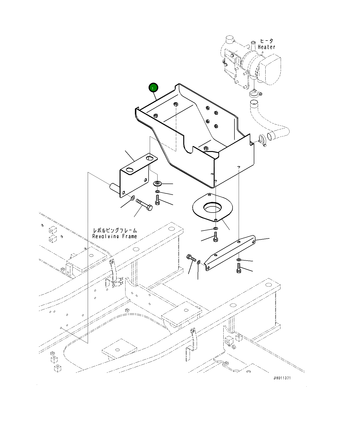 Крышка 20Y9777170 Komatsu