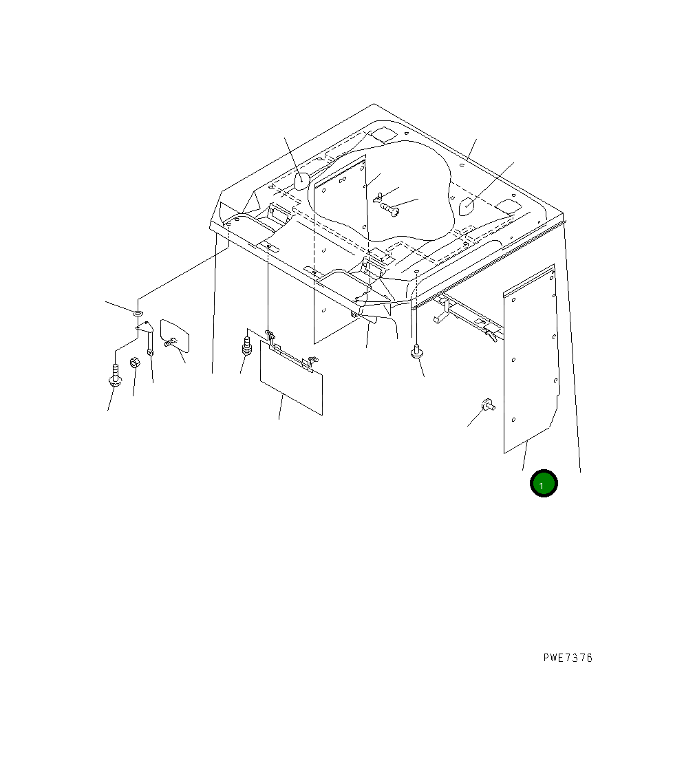 Крышка 425-56-21850  Komatsu