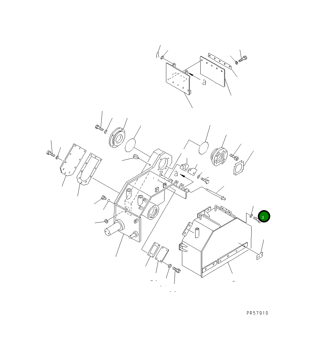 Болт 01252-51035  Komatsu