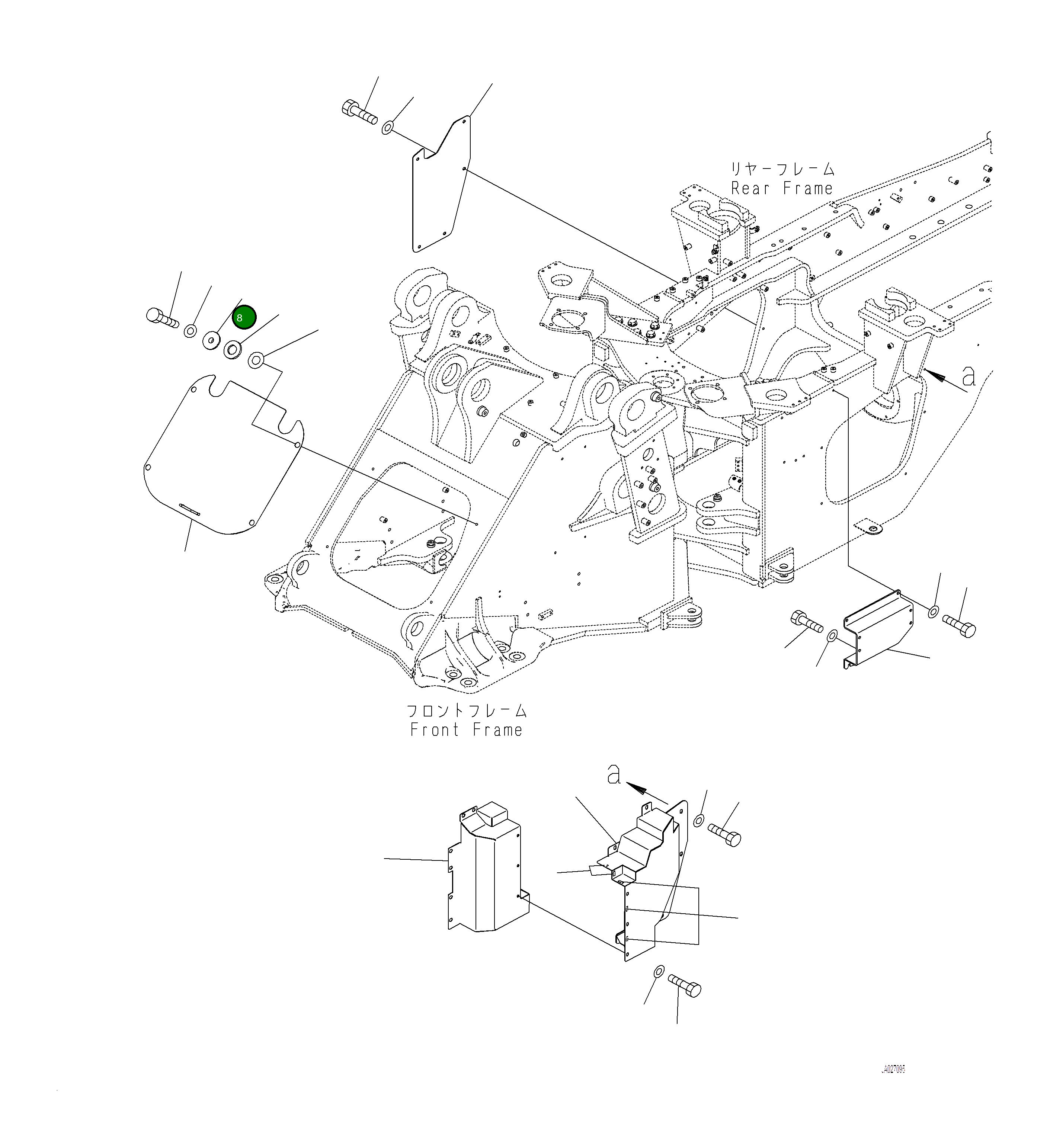 Крышка 421-U45-5382 Komatsu