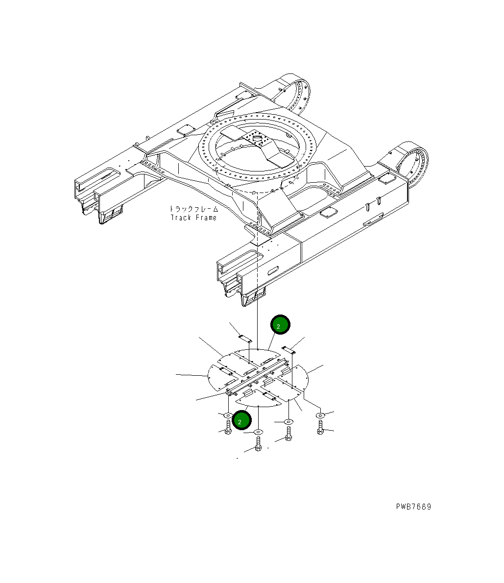 Крышка 21N-30-31421 Komatsu