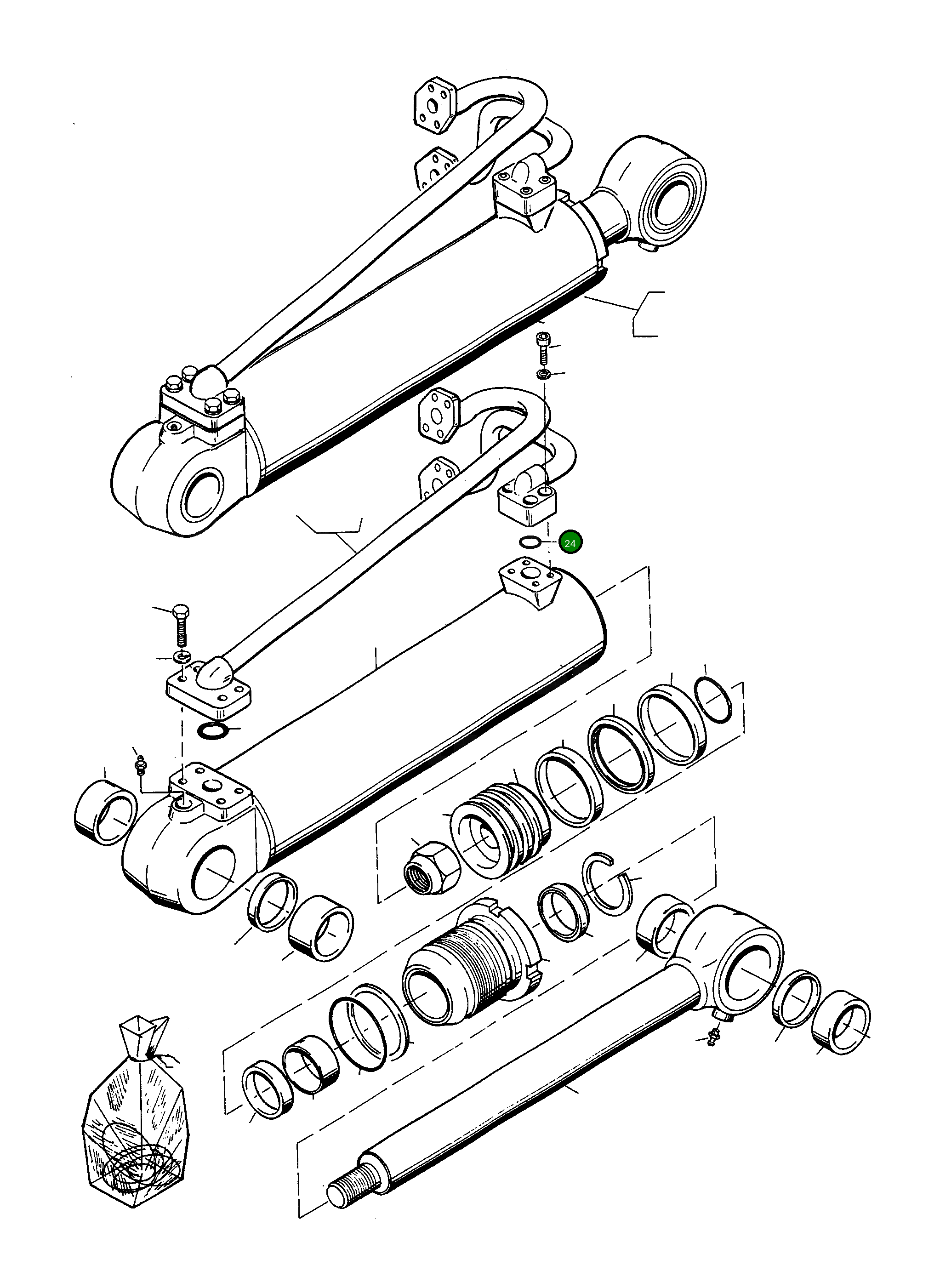 Кольцо уплотнительное (O-Ring) 4911332M1 Komatsu