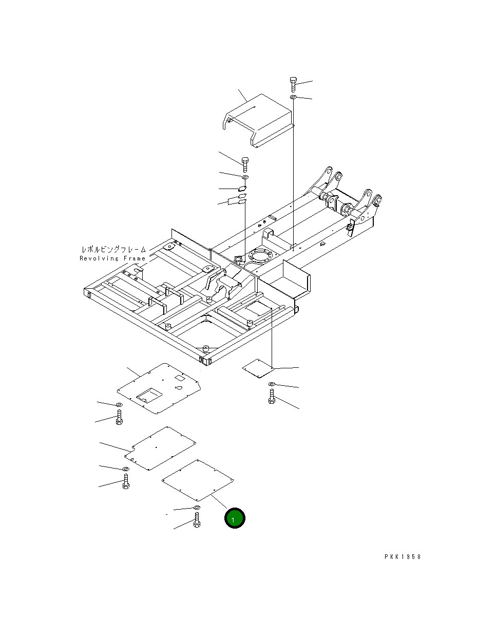 Крышка 13S-54-11811 Komatsu