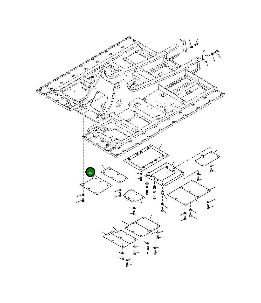 Крышка 206-54-A1570 Komatsu