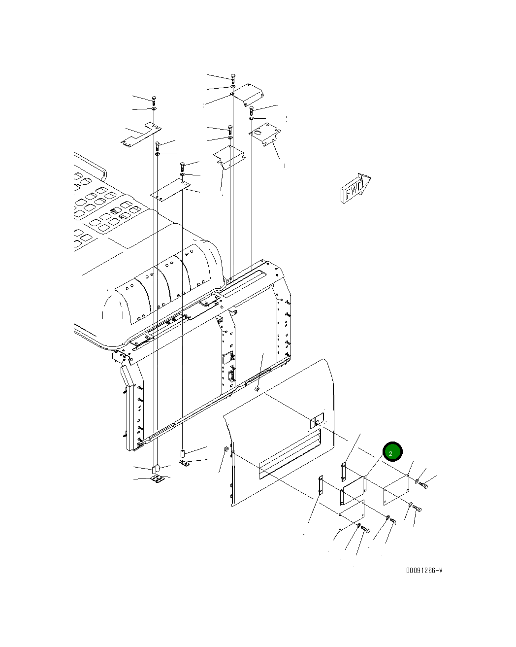 Крышка 208-54-74831 Komatsu