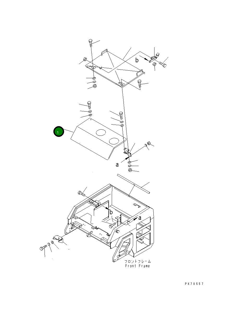 Крышка 266-51-87210 Komatsu