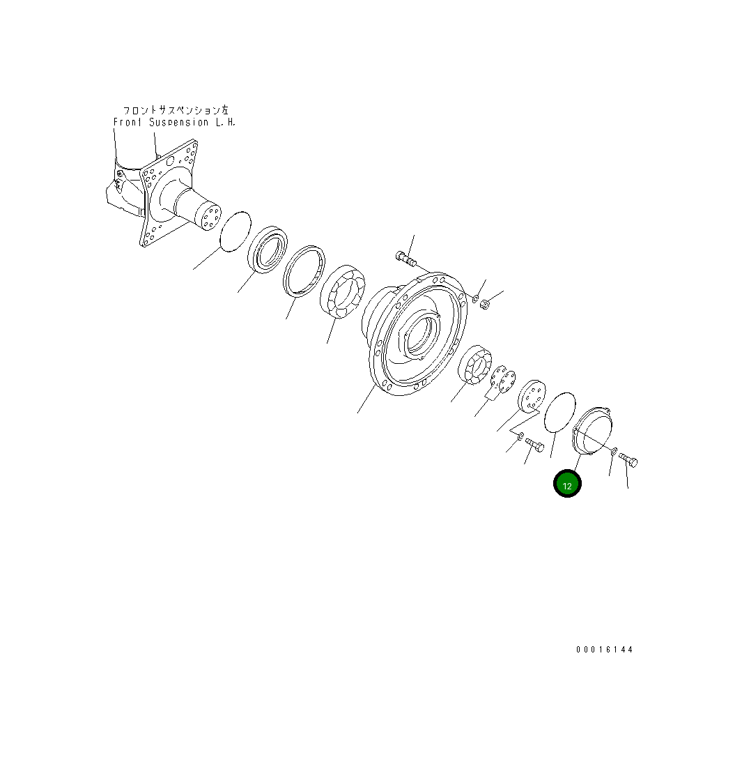 Крышка 569-27-61220 Komatsu