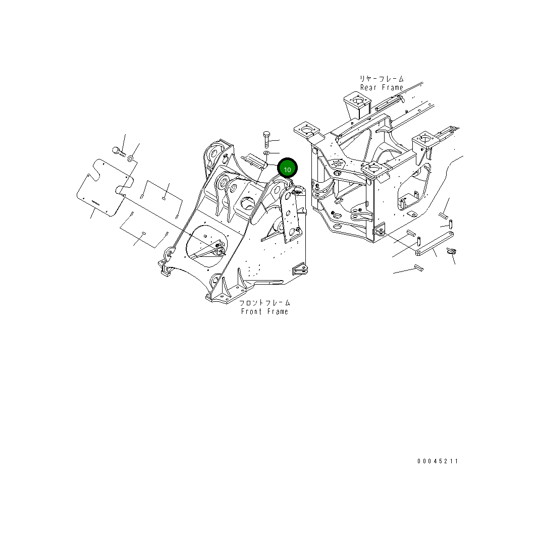 Крышка 423-46-44440 Komatsu