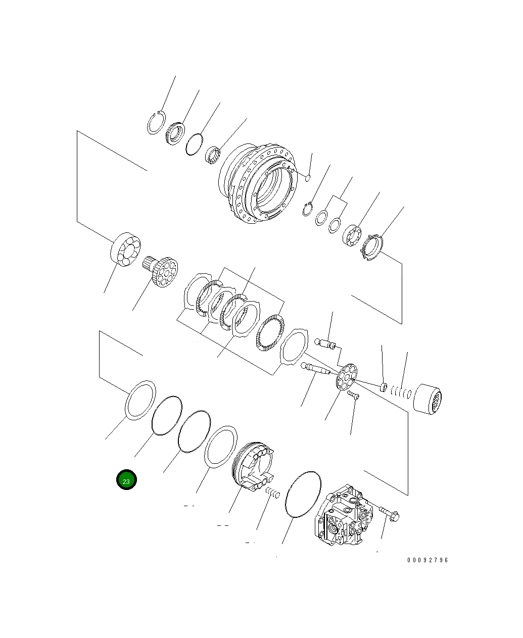 Кольцо уплотнительное (O-Ring) 07000-55240 Komatsu