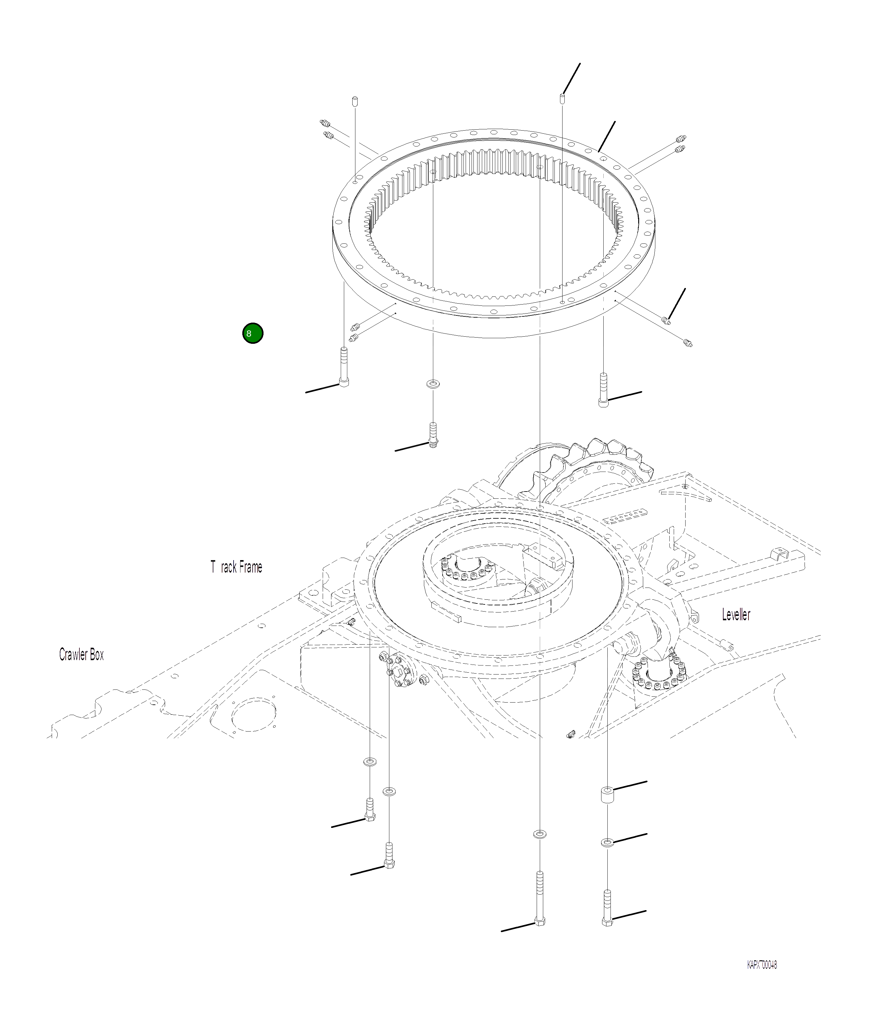 Болт 4A1-98-21140 Komatsu