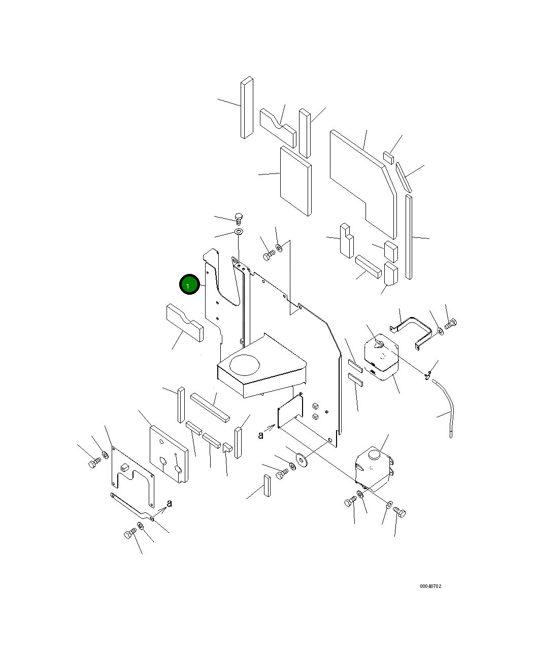 Крышка 20Y-54-78512 Komatsu