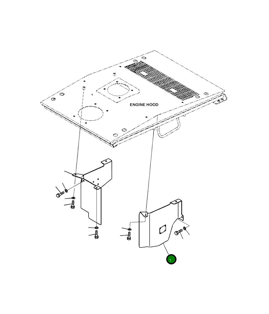 Крышка 423-01-52220  Komatsu