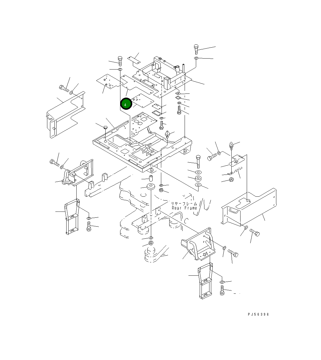 Крышка 235-54-31161 Komatsu